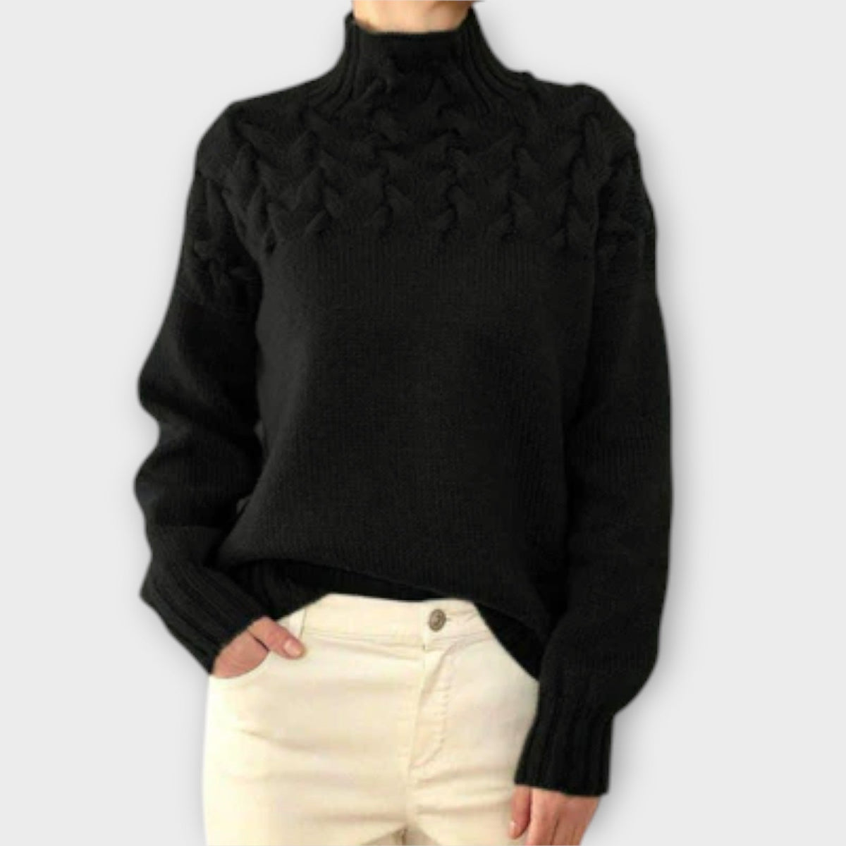 Eva - Jersey de mujer con estampado de ochos detallado