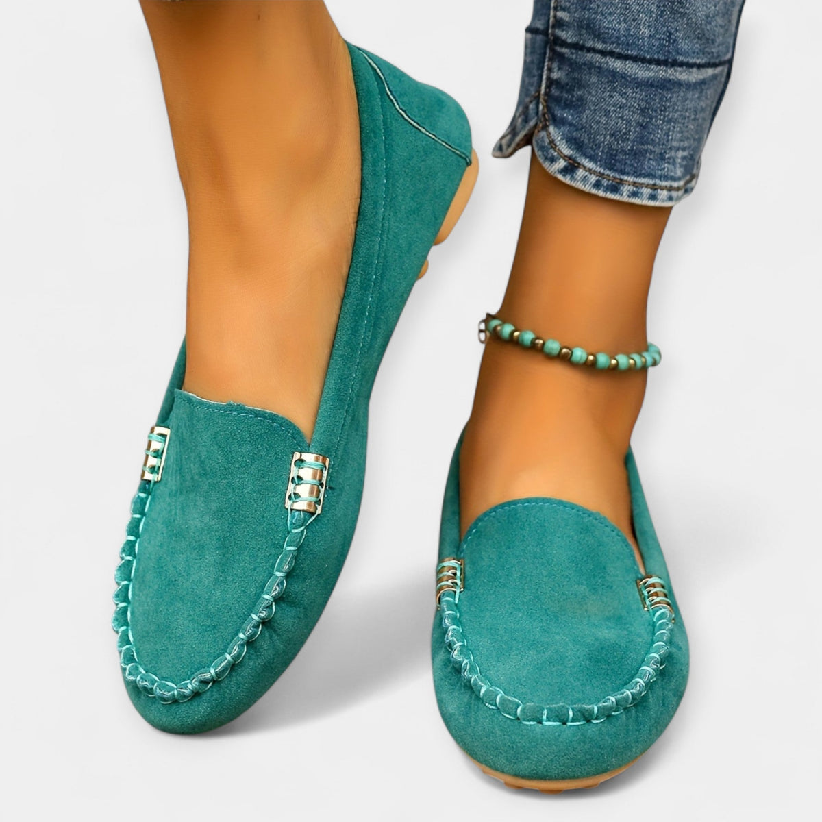 Gabriela - Mocasines con elementos metálicos