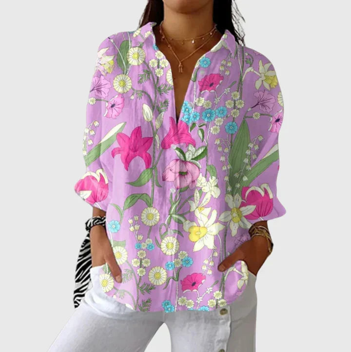 Blusa ligera y colorida con estampados