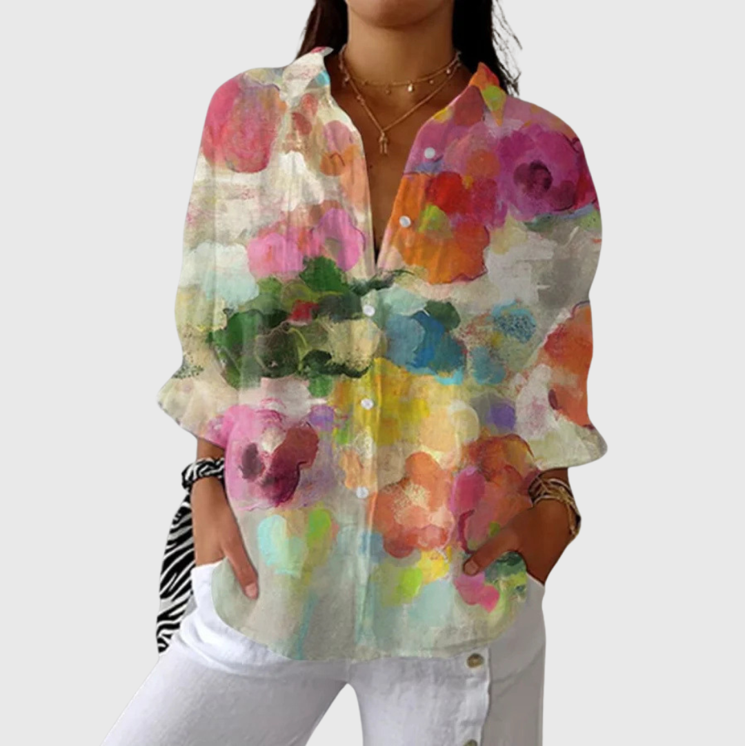 Blusa ligera y colorida con estampados
