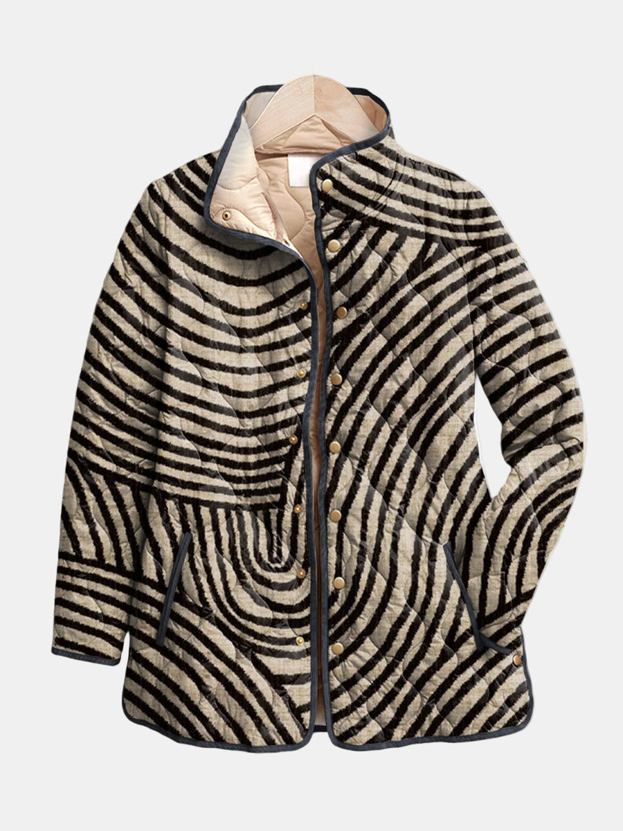 DELACROIX | Chaqueta Acolchada Léa con Estampado de Círculos