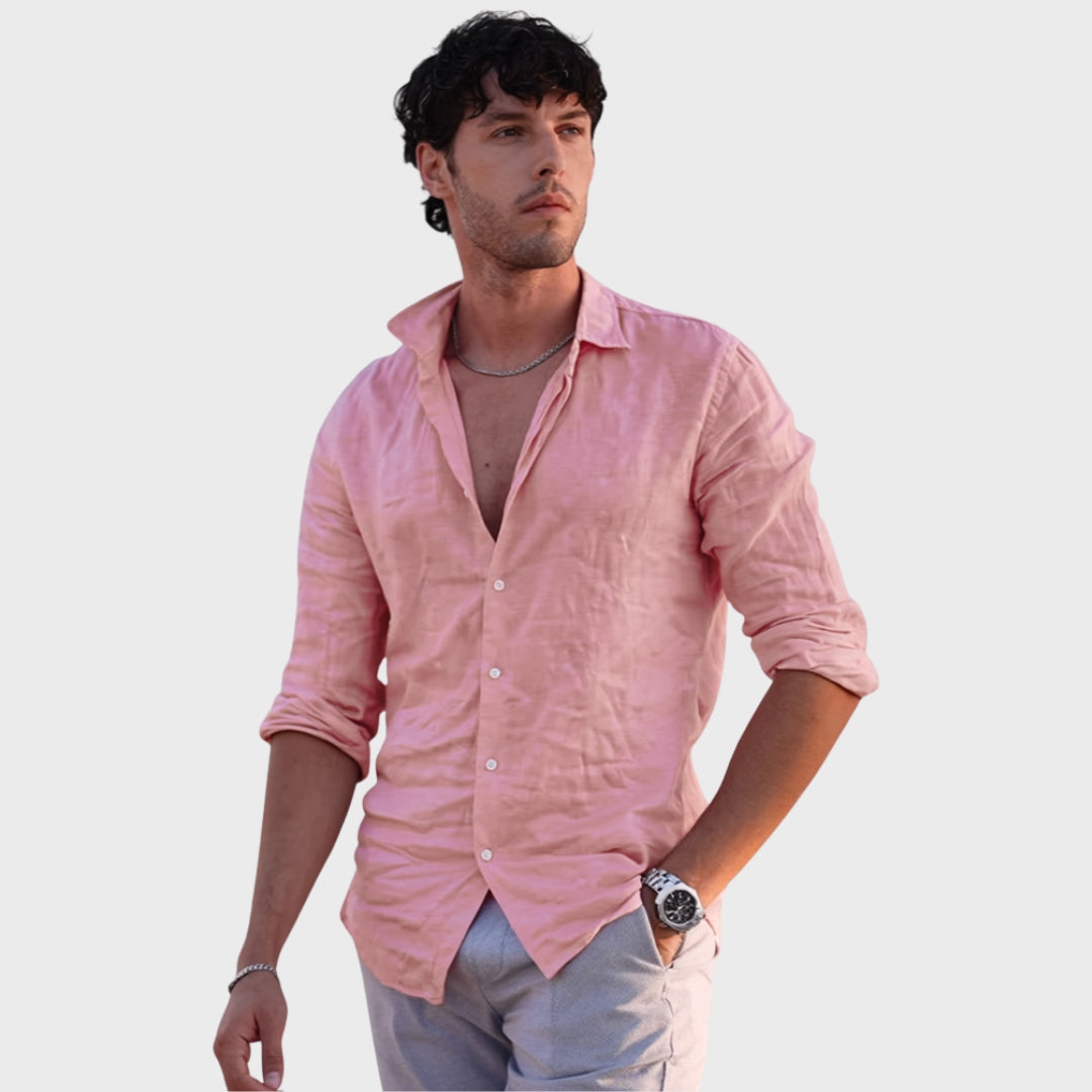 Leonardo - Camisa casual de lino