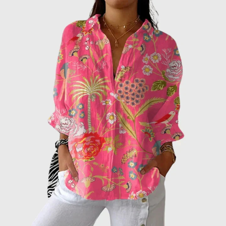 Blusa ligera y colorida con estampados