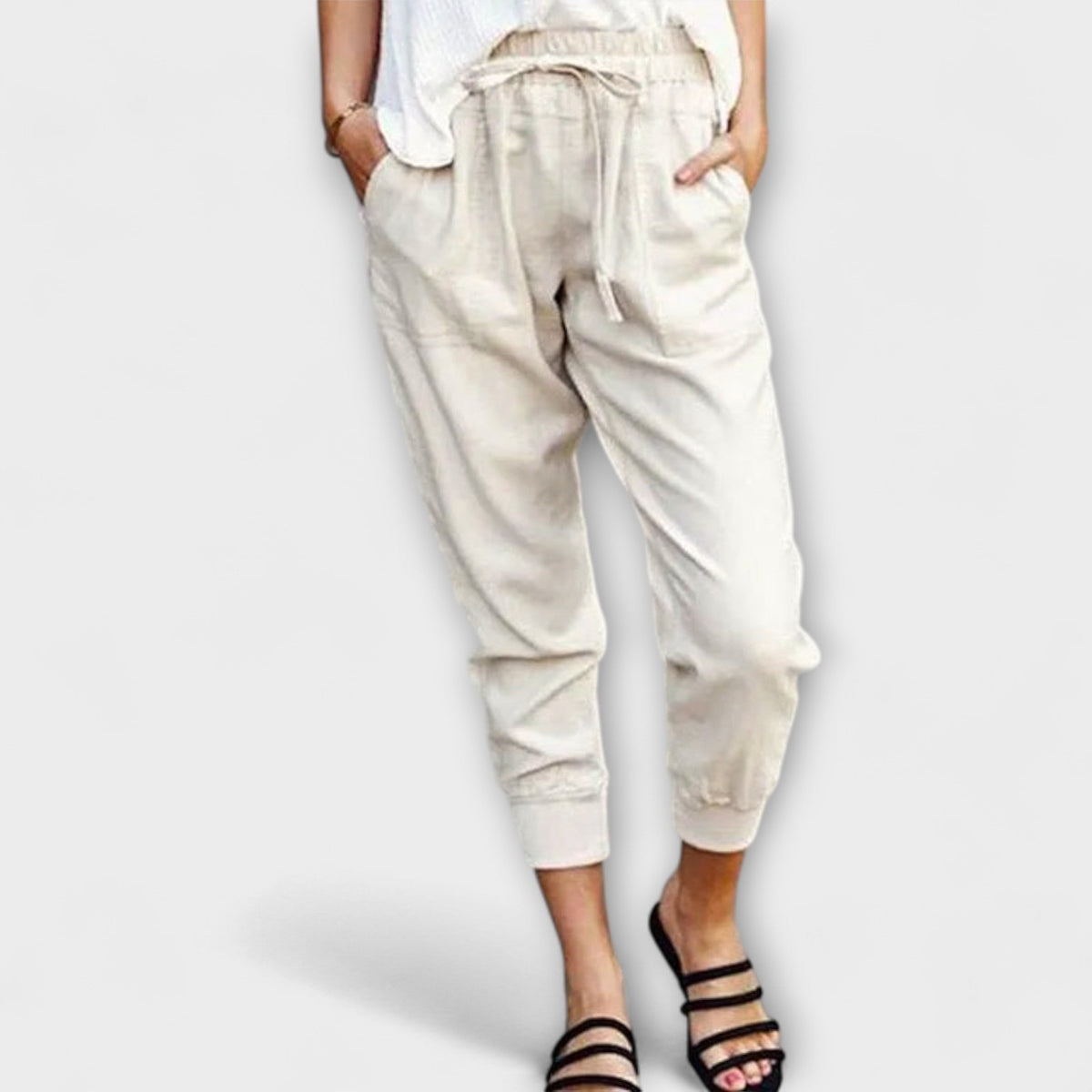 Blaire – Pantalón de lino ligero con mezcla de algodón