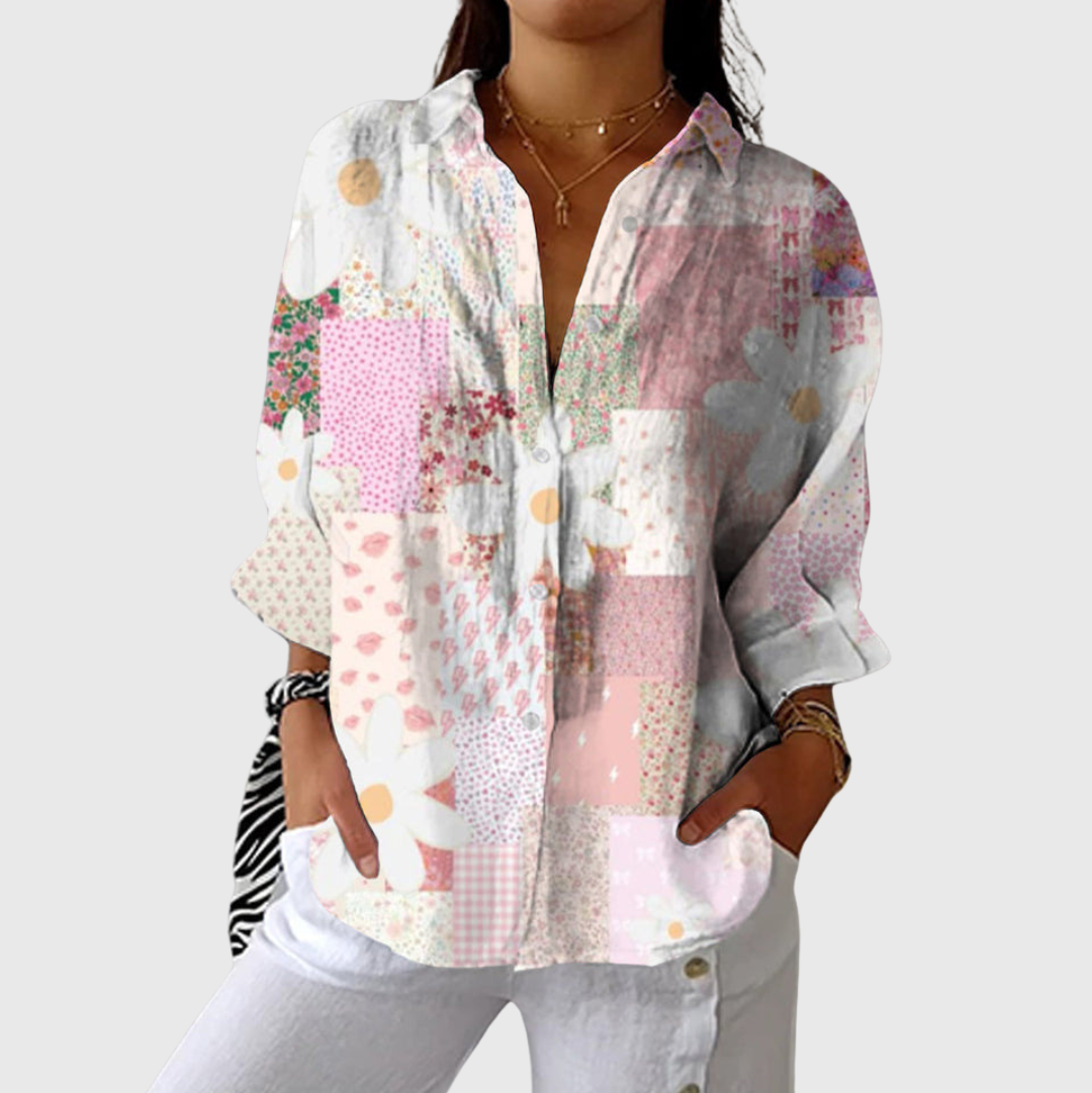 Blusa ligera y colorida con estampado