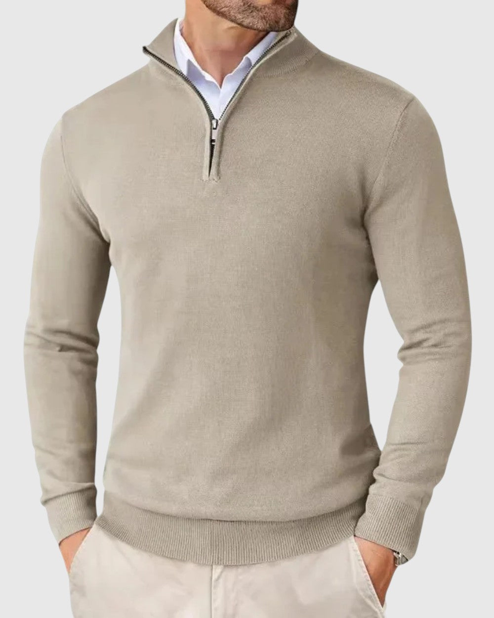 Libuše - Camisa Romeu con cremallera