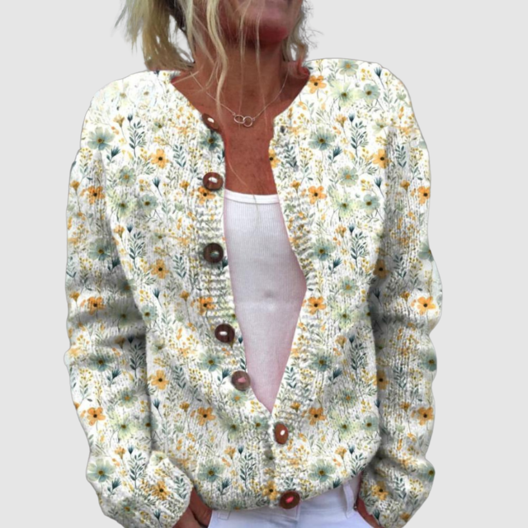 Josefína - Cárdigan con estampado floral