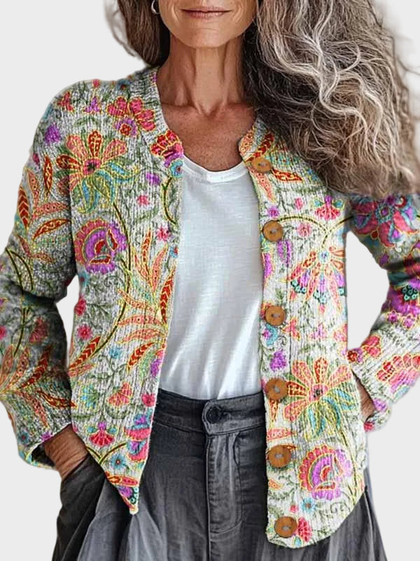 Kivara™ - Cárdigan con estampado floral