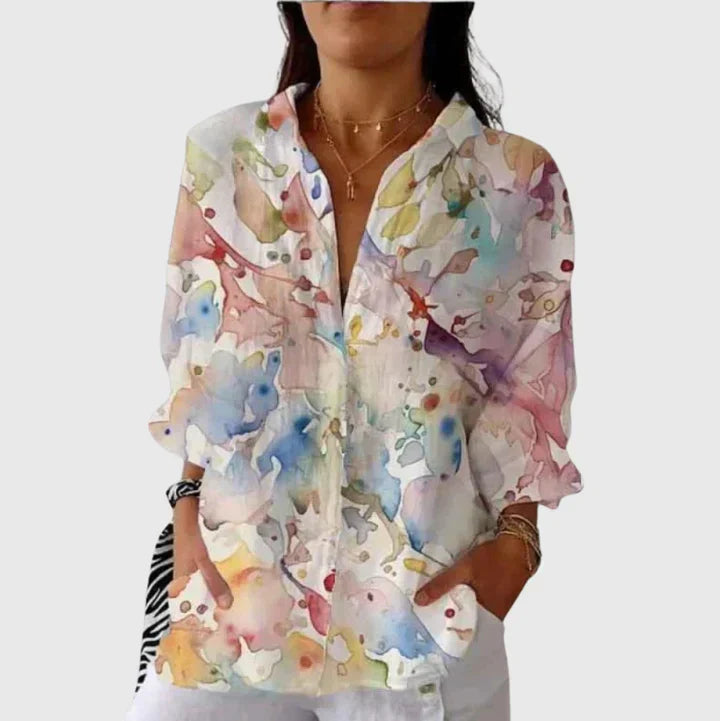 Blusa ligera y colorida con estampados