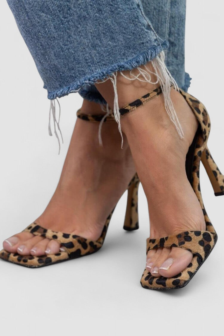Giulia™ - Sandalias de tacón con estampado de leopardo