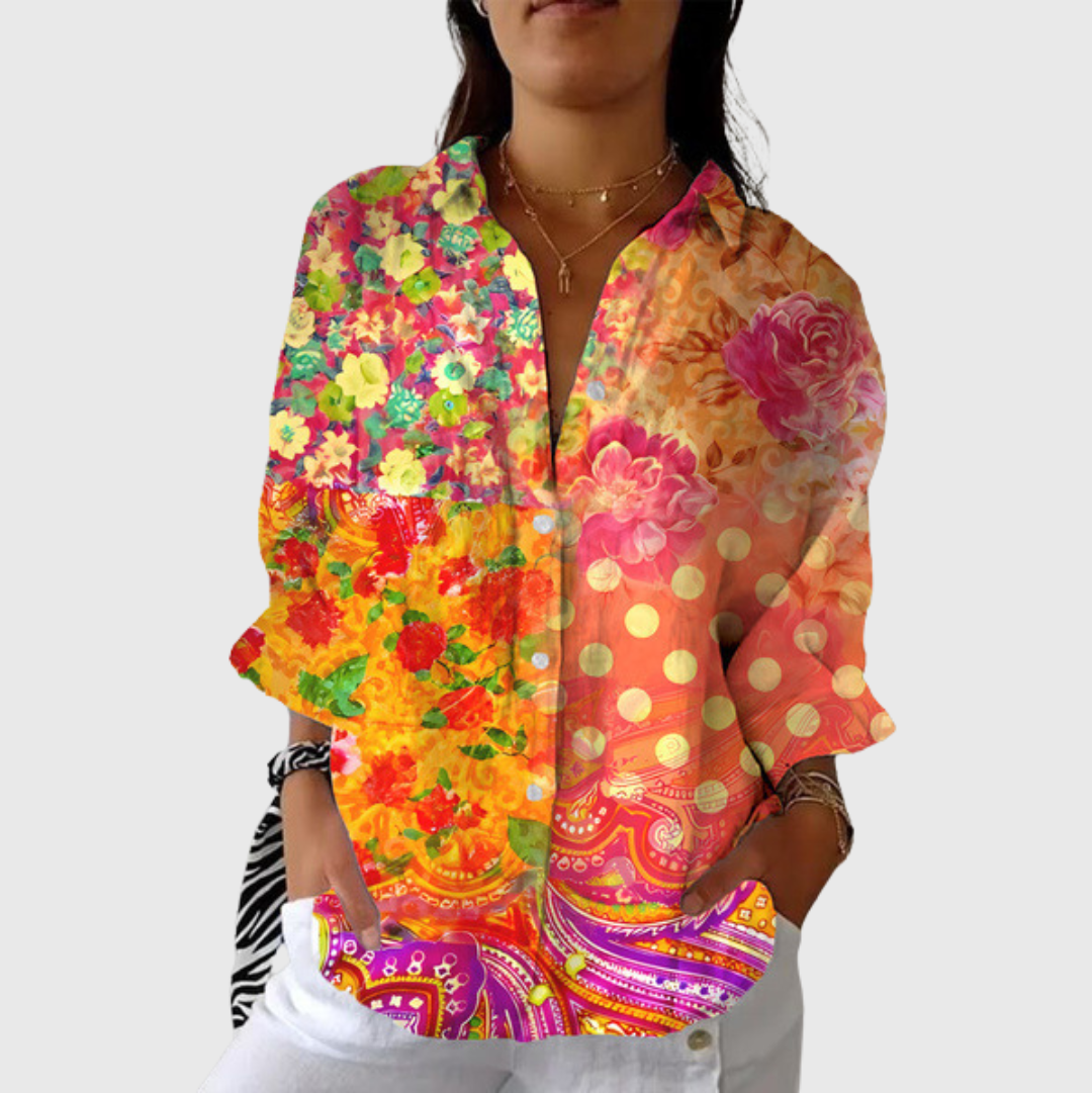 Blusa floral ligera y colorida