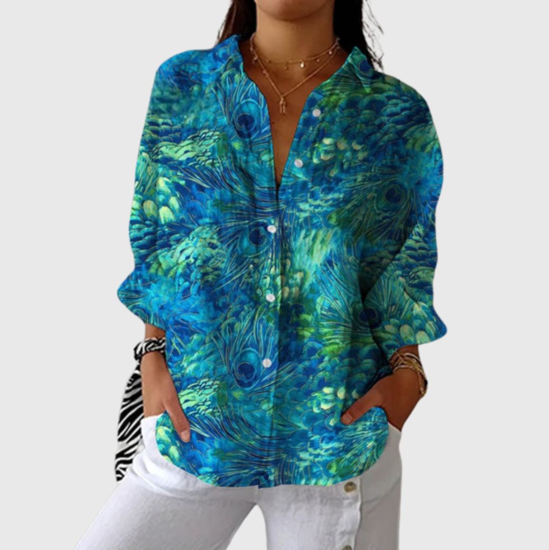 Blusa ligera y colorida con estampados