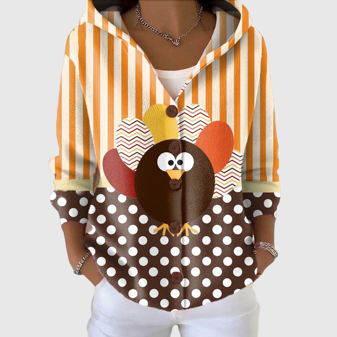 Cómodo jersey con capucha