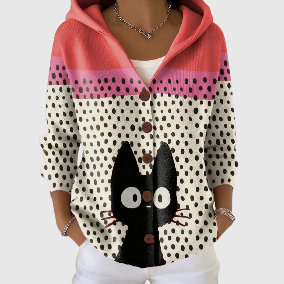 Cómodo jersey con capucha