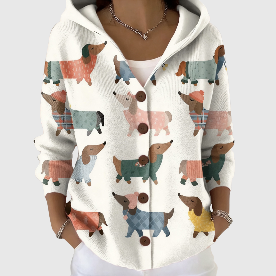 Cómodo jersey con capucha