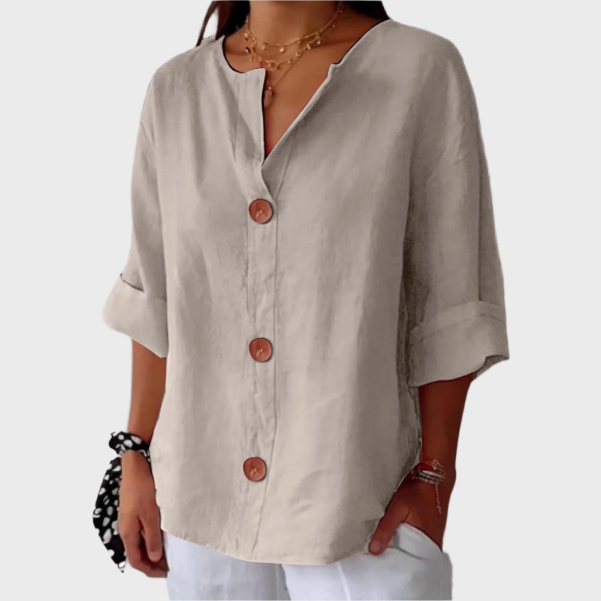 Adéla - Cómoda camisa de lino