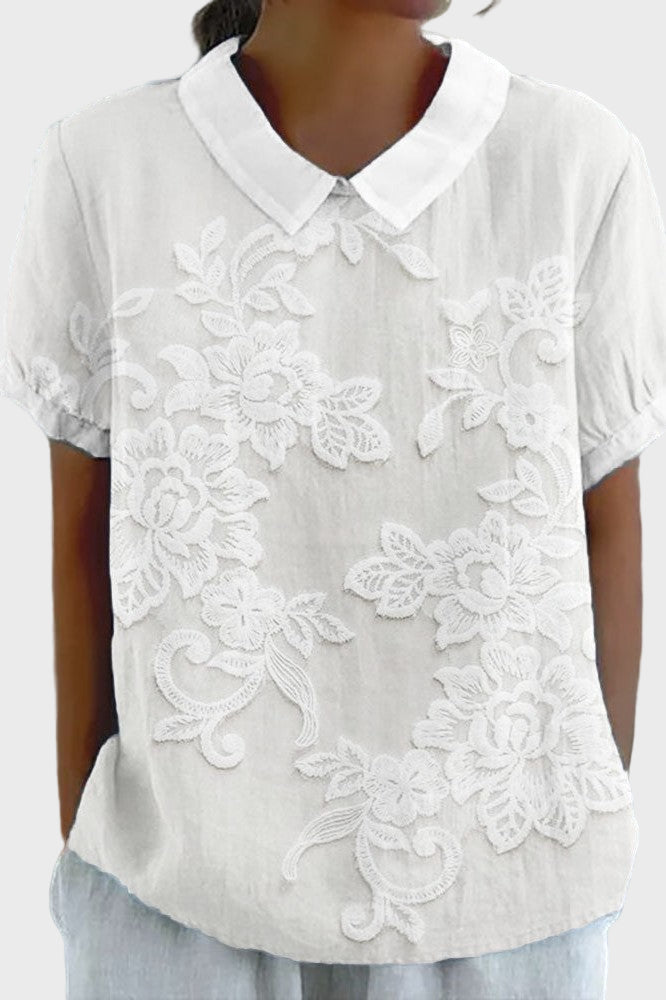 Štěpánka - Blusa con cuello Lily