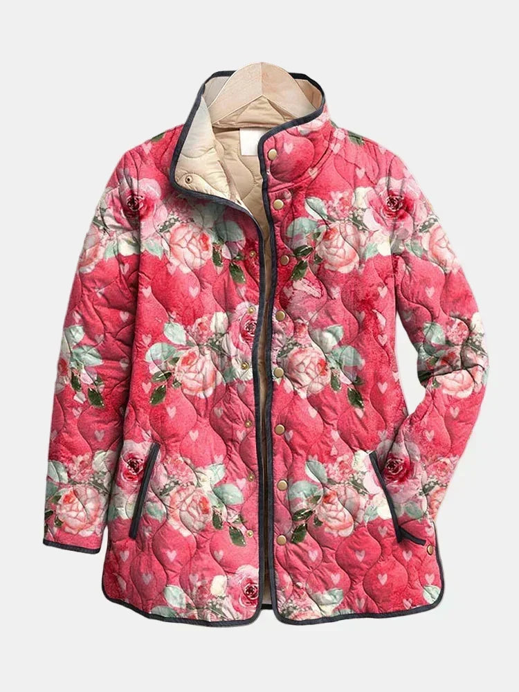 DELACROIX | Abrigo Acolchado Christine en Tonos Rosados
