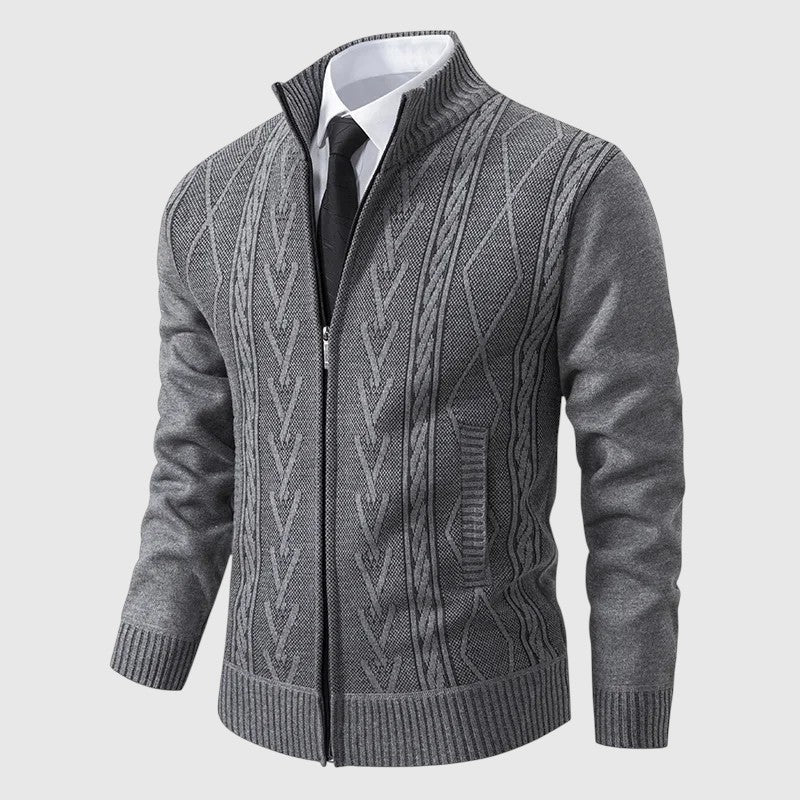 Jakub – Jersey de punto con cremallera y cuello alto