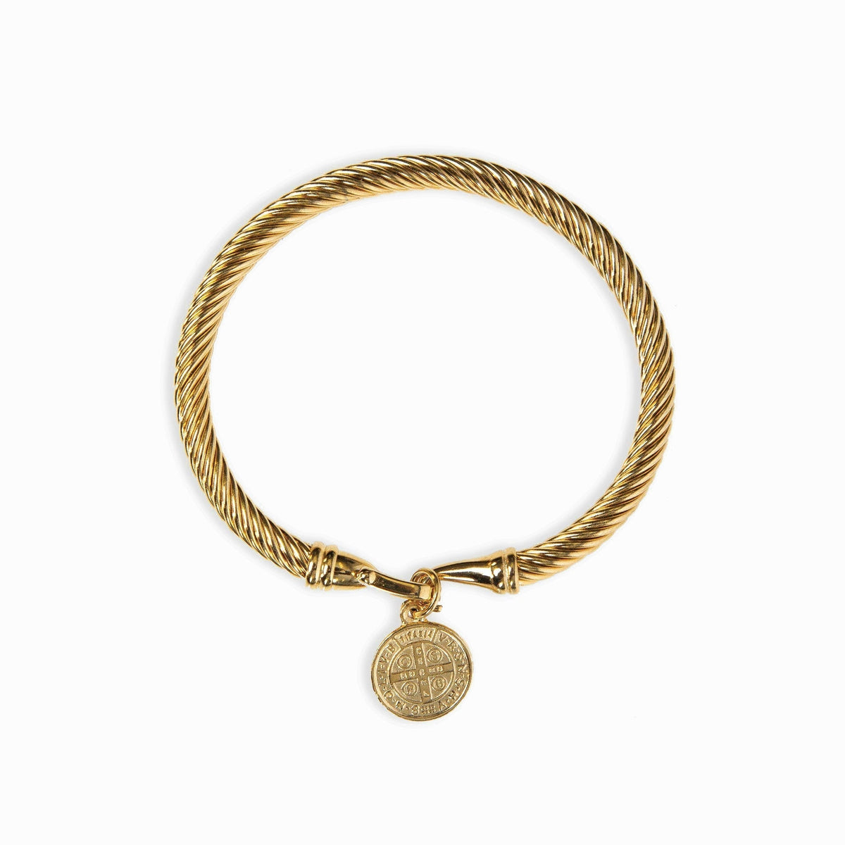 Pulsera de oro con motivo de moneda