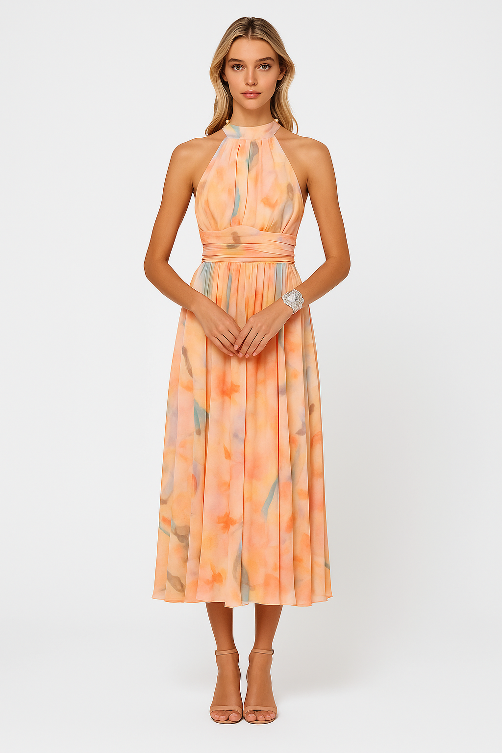 Františka - Maxi Vestido Elegante Romántico Eventos de Verano