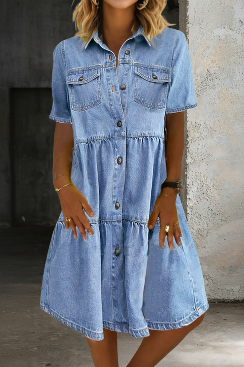 Sabina - Vestido vaquero elegante e informal