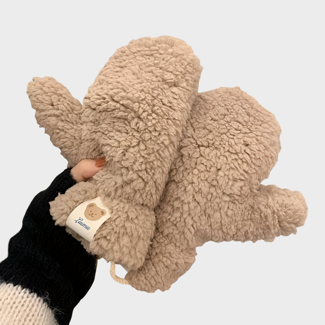 Klara – Guantes de peluche de peluche