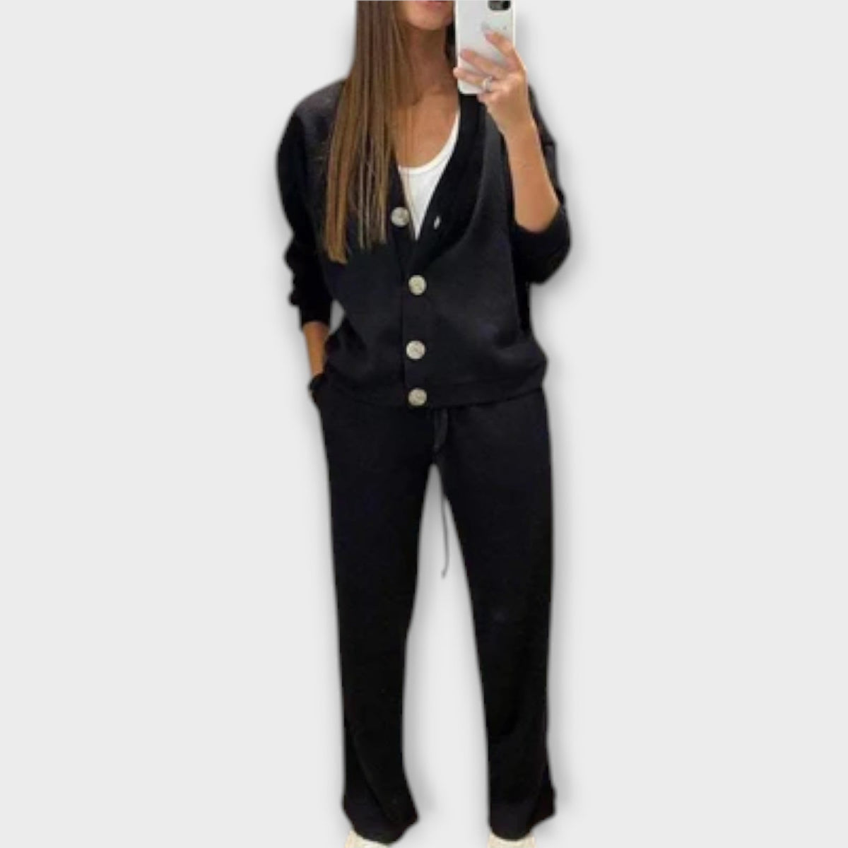 Chantal – Conjunto cárdigan y pantalón