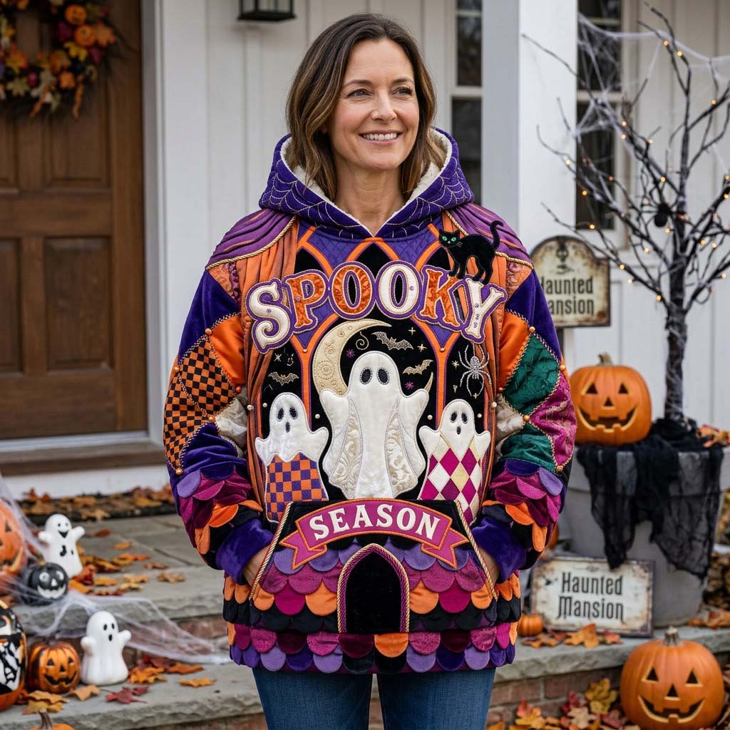 Sudadera con capucha fantasma de carnaval embrujada