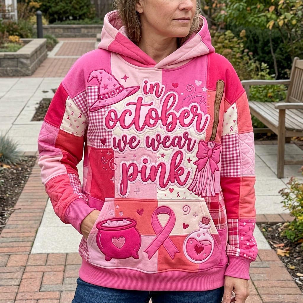 Sudadera con capucha Magia Rosa de Octubre