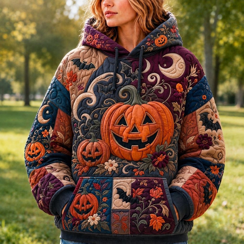 Sudadera con capucha brillante de Halloween