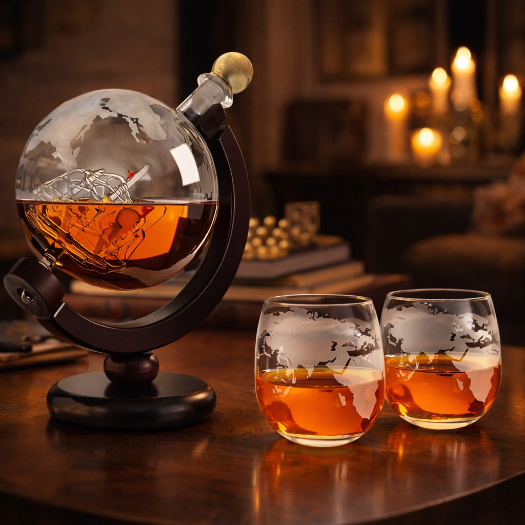 Karafka do Whisky - Edición mapa mundial