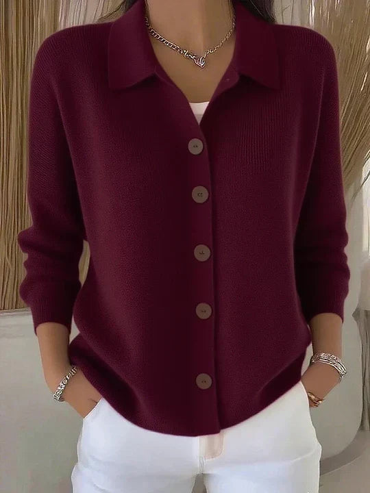 Gloria | Cárdigan con botones y cuello chal