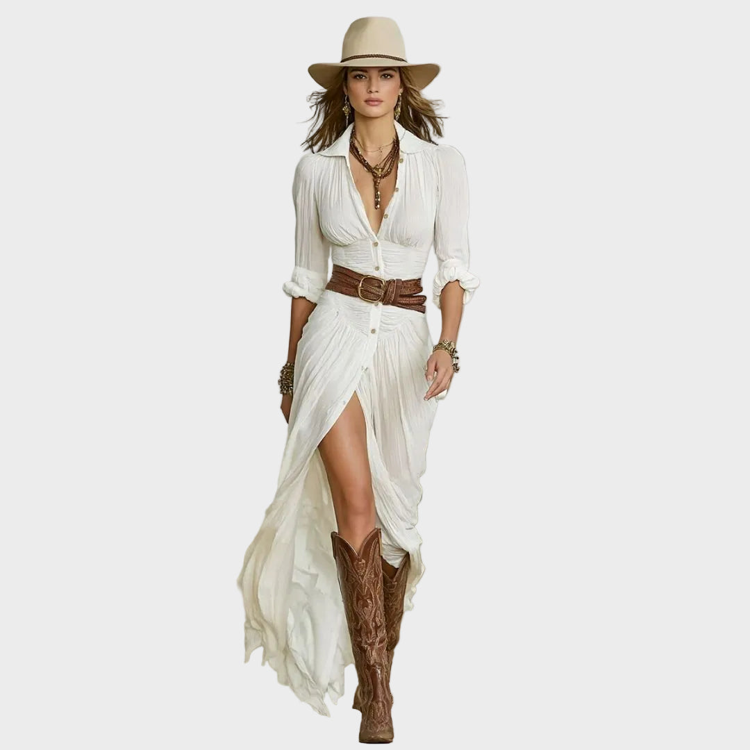 Hayden Ida - Vestido largo elegante