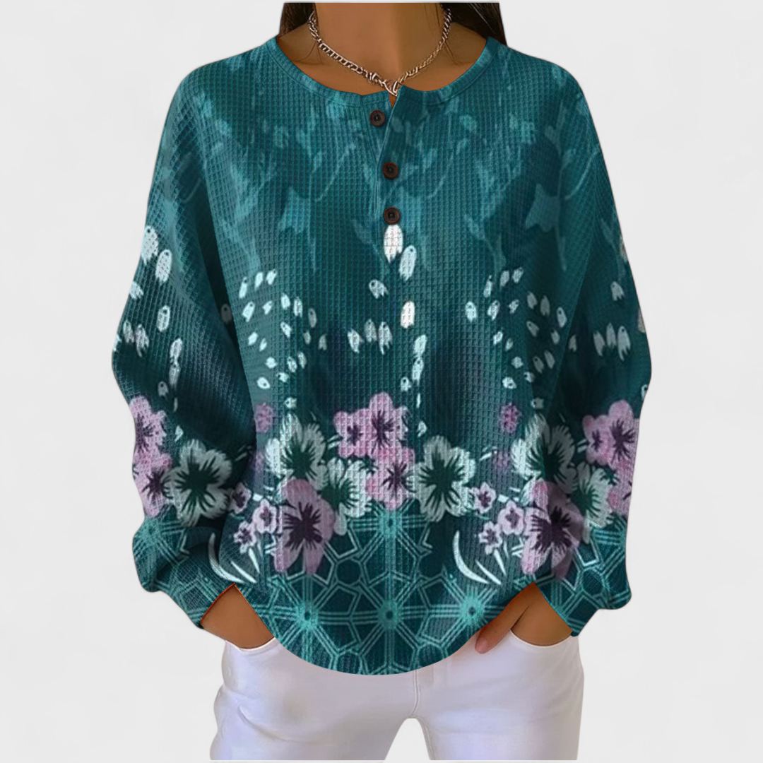 Roos - Sudadera con estampado floral