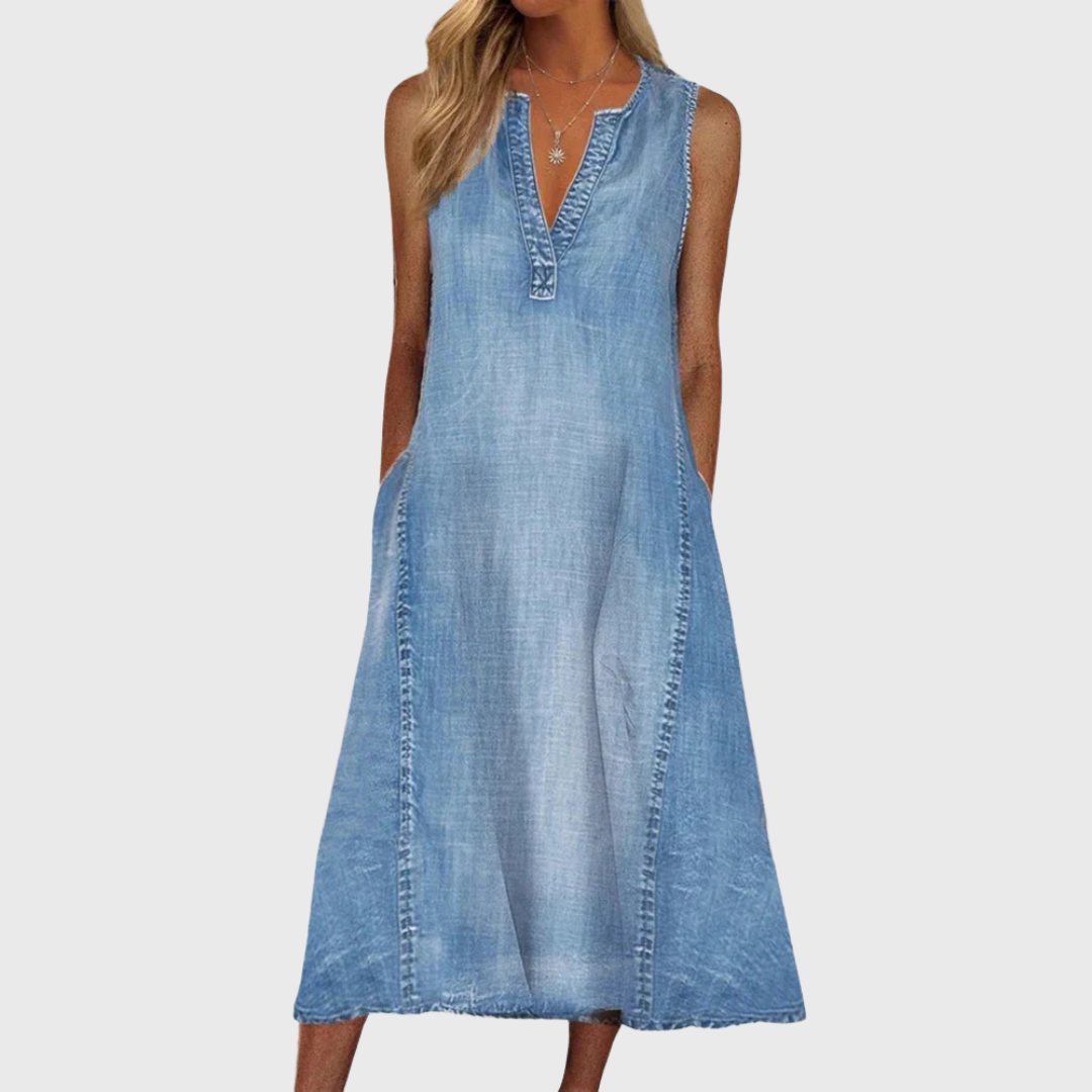 Natálie – vestido vaquero cómodo