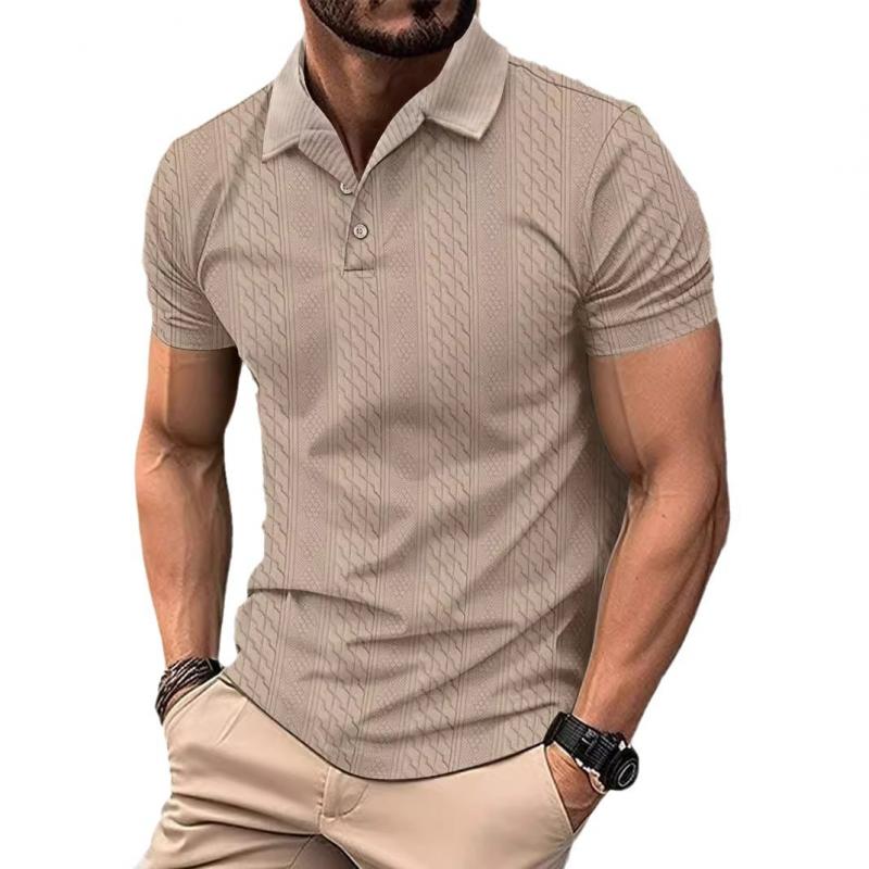 Camisa Polo de Jacquard con Textura Suave