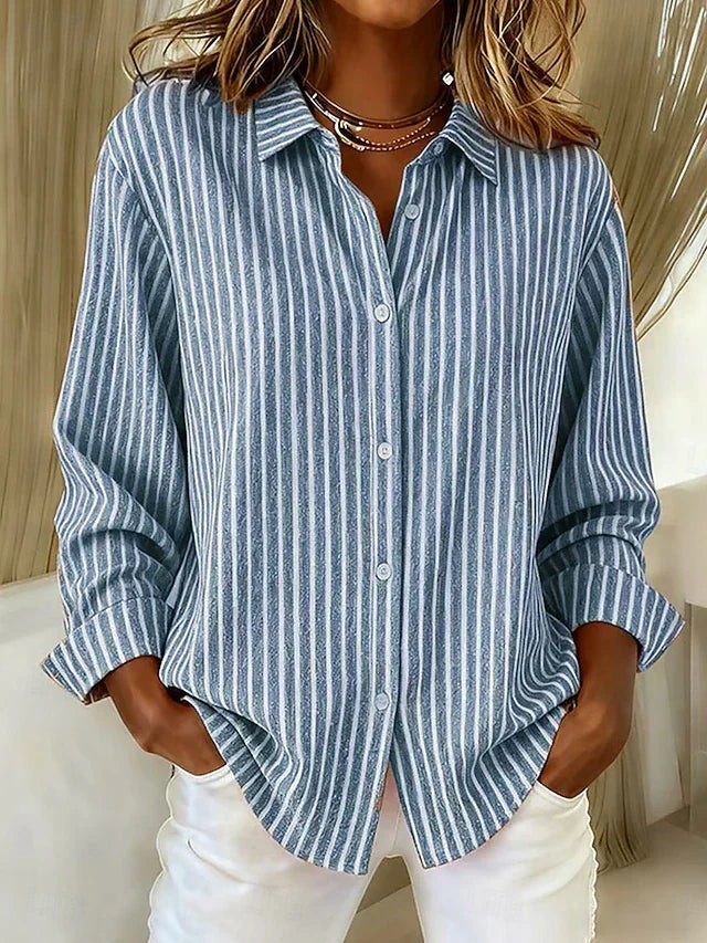 Deborah | Camisa a rayas con botones al frente