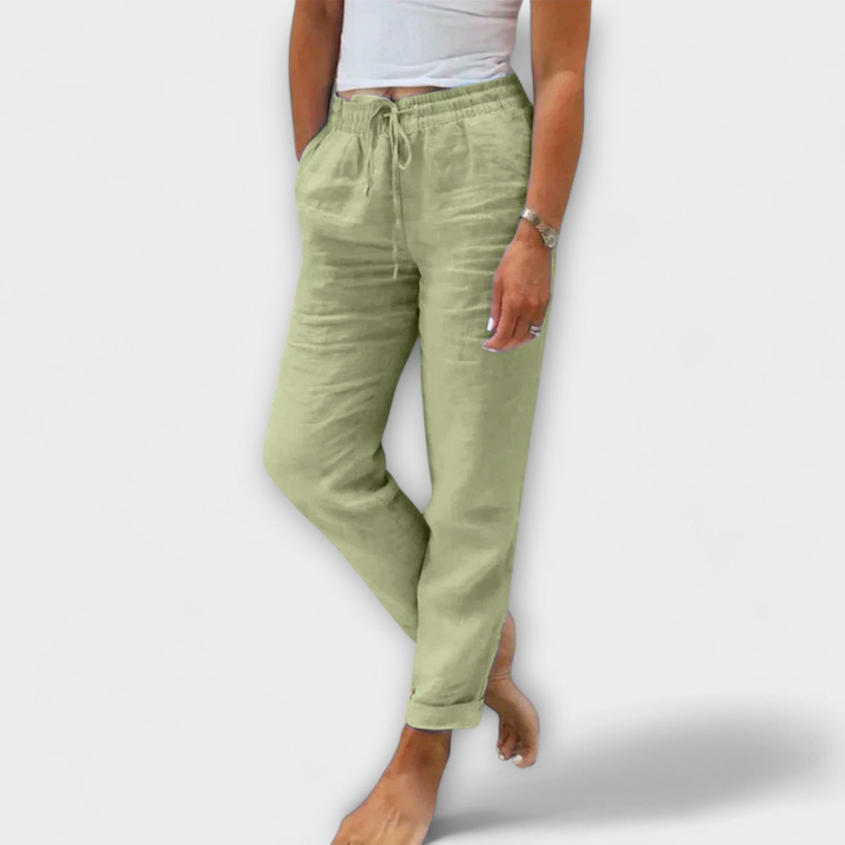Pantalón ligero de lino
