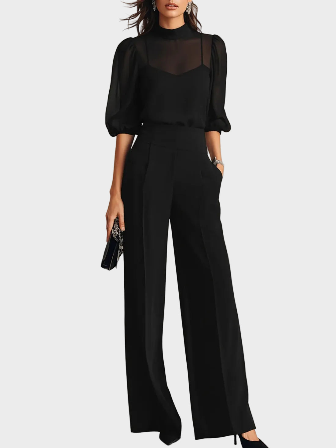 Clarisa – conjunto con pantalón ancho