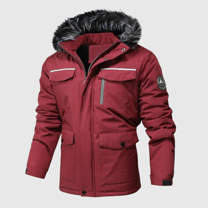 Marek – Chaqueta acolchada con capucha y detalles funcionales