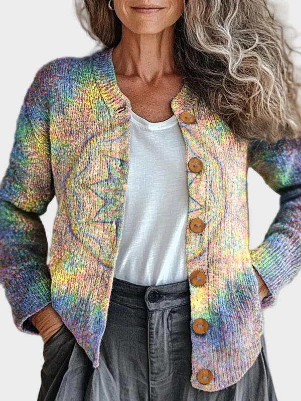 Rainelle™ - Cárdigan arco iris pastel