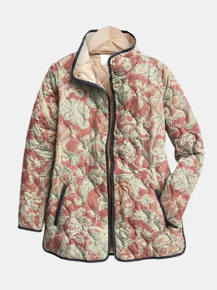 DELACROIX | Abrigo Acolchado para Mujer en Terracota Pauline