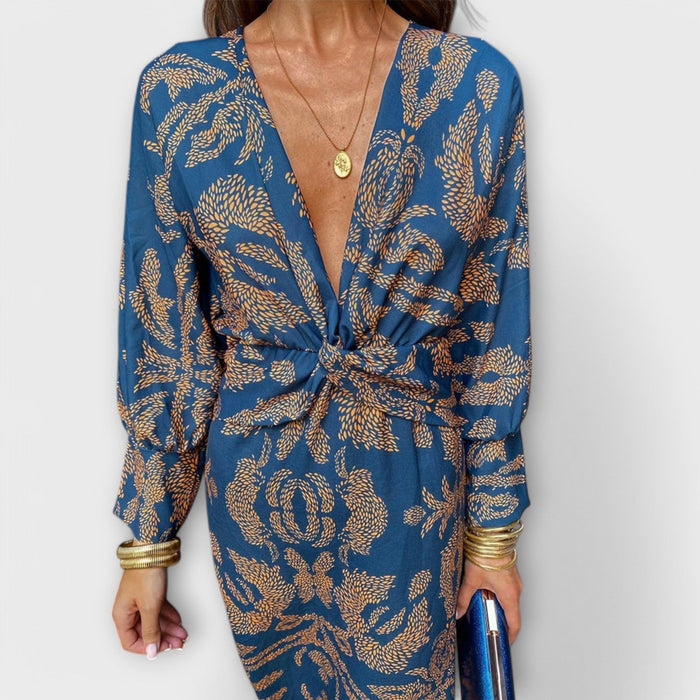 Milada - Vestido elegante con mangas largas
