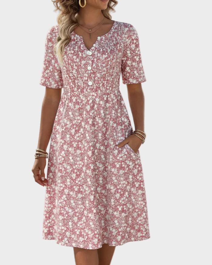 Carmen - Vestido midi floral holgado y ligero