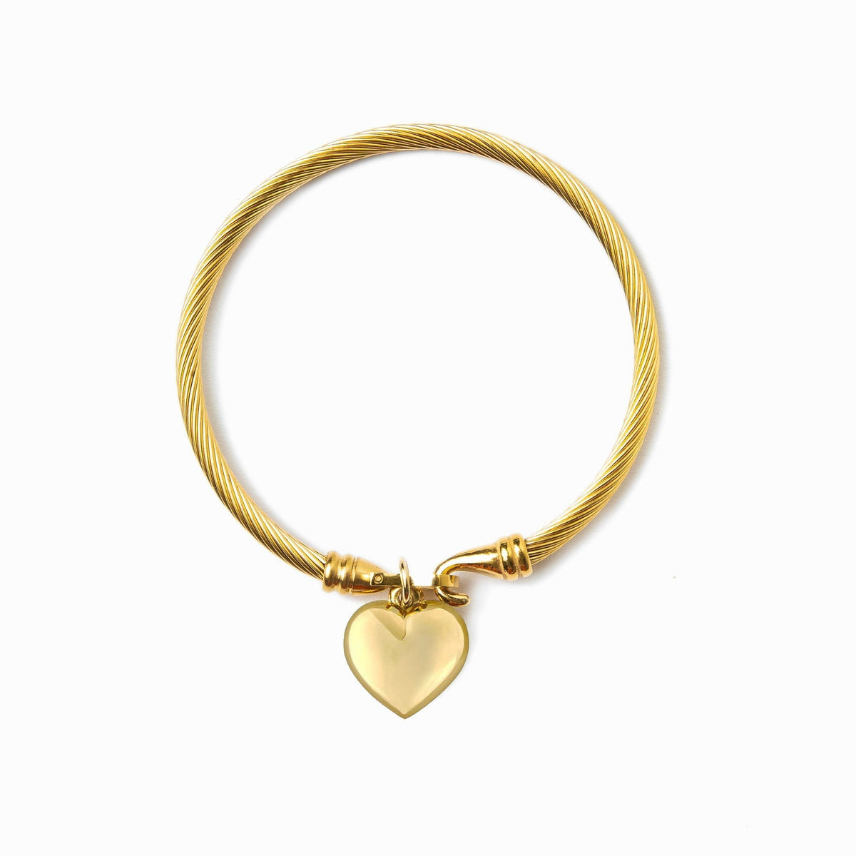 Pulsera de oro en forma de corazón