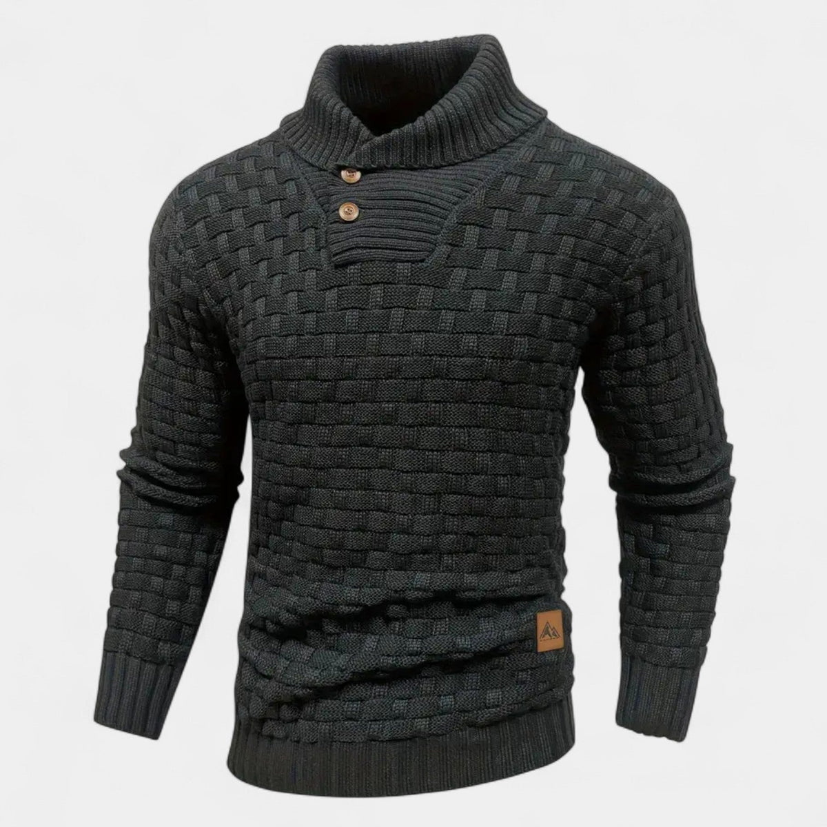 Elías – Elegante jersey de cuello alto con botones