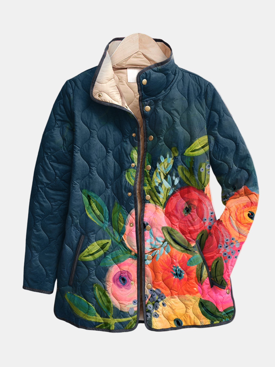 DELACROIX | Chaqueta Acolchada Camille con Estampado Floral
