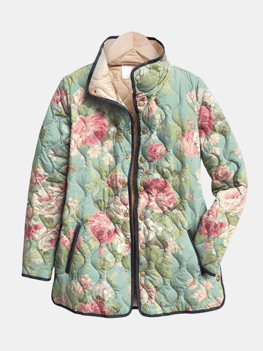 DELACROIX | Chaqueta Acolchada en Suaves Tonos de Rosa