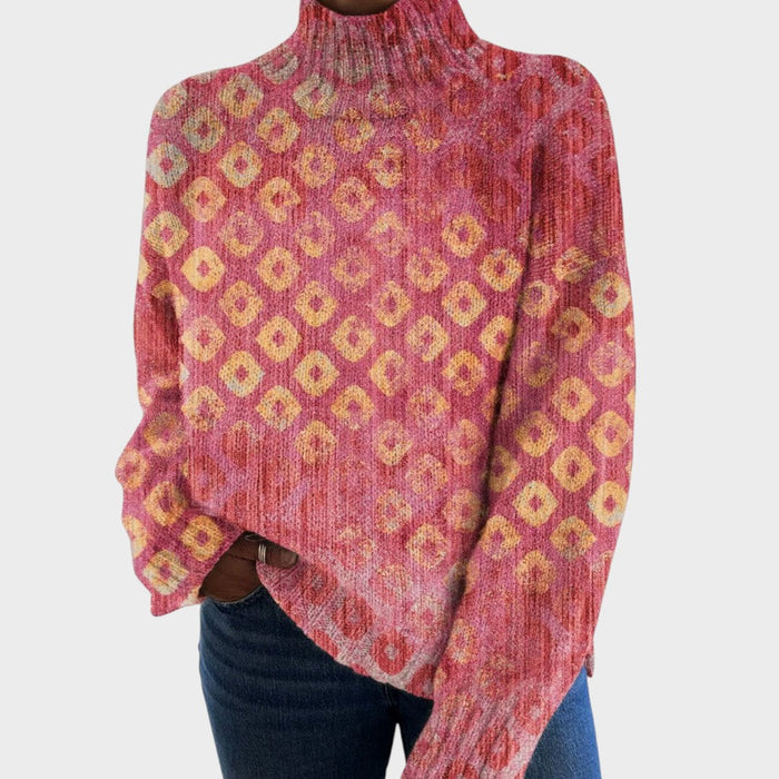 Lara - Jersey artístico de cuello alto